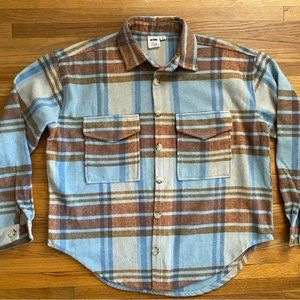Women’s Ford Broncho Plaid Shacket Jacket, Small